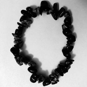 Onyx Chip Natural Stone Bracelet
